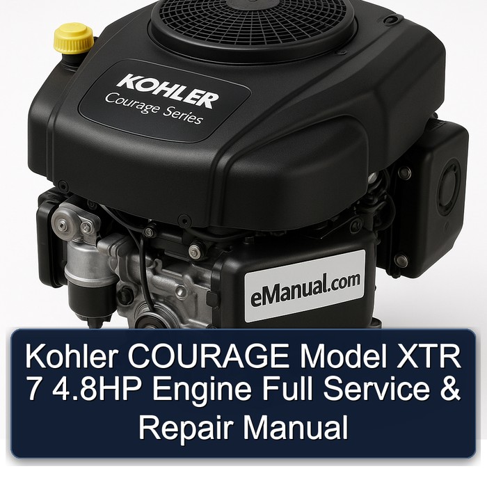 Kohler COURAGE XTR 7 4,8 PS Motor - Vollständige Service- und Reparaturhandbuch