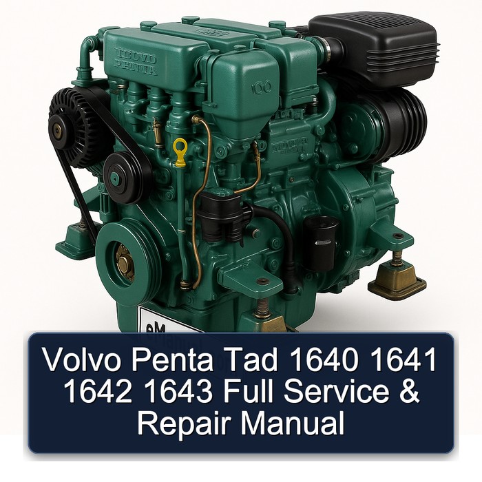 Volvo Penta Tad 1640 1641 1642 1643 Full Service & Repair Manual 