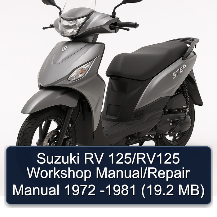 Suzuki RV 125/RV125 Workshop Manual/Repair Manual 1972 -1981 (19.2 MB)