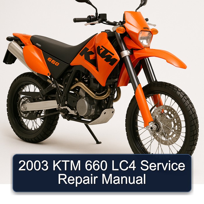 2003 KTM 660 LC4 Manual de servicio y reparación