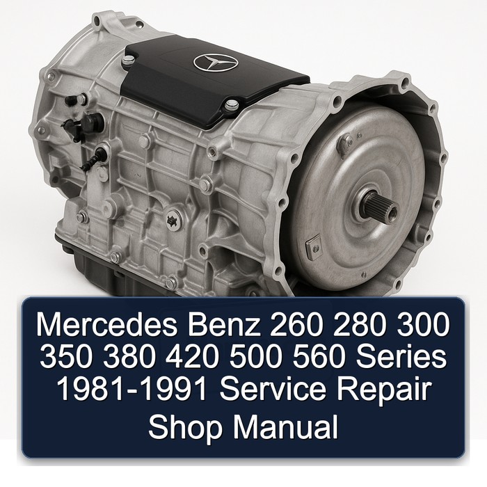Mercedes Benz 260 280 300 350 380 420 500 560 Series 1981-1991 Service Repair Shop Manual 