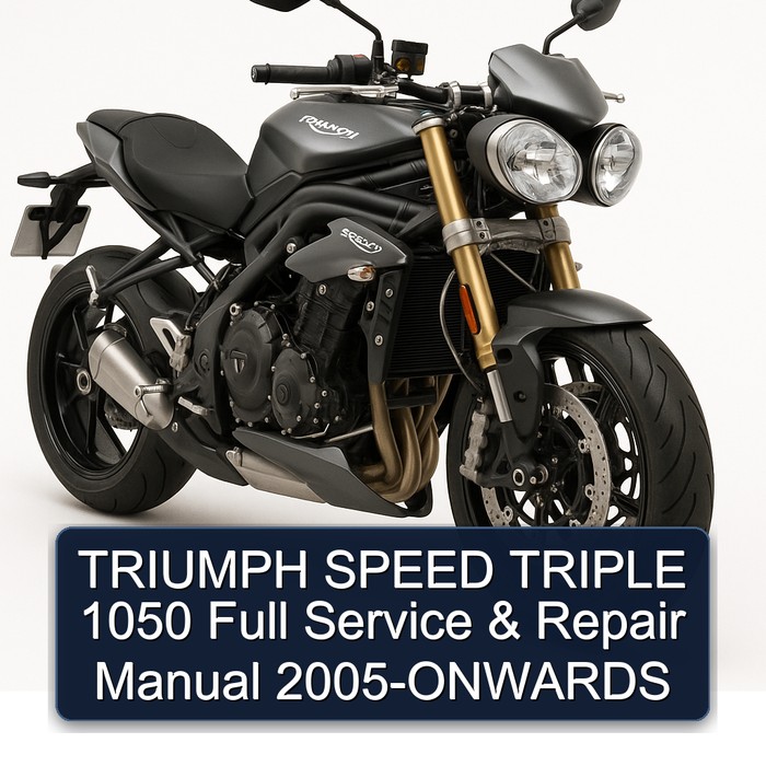 TRIUMPH SPEED TRIPLE 1050 Full Manual de servicio y reparación 2005-ONWARDS