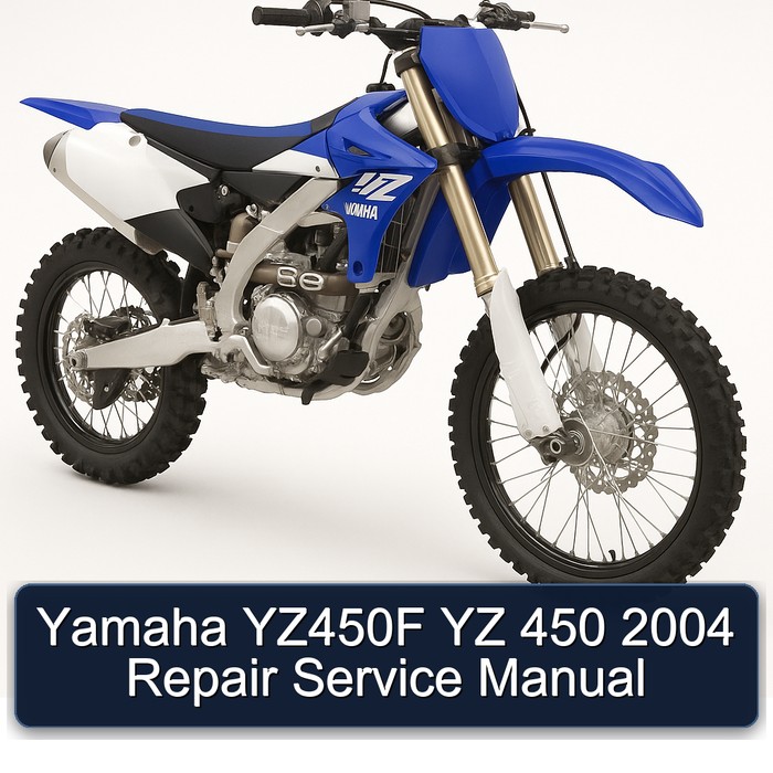 Yamaha YZ450F YZ 450 2004 Repair Service Manual