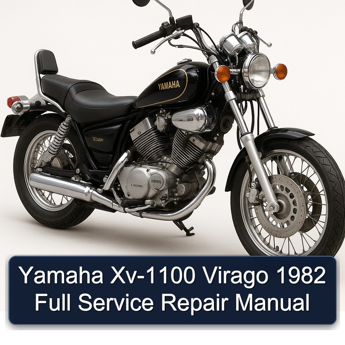 Yamaha Xv-1100 Virago 1982 Full Manual de servicio y reparación