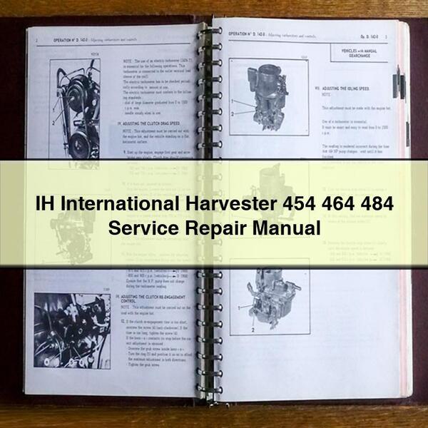 Ih International Harvester 454 464 484 Workshop Service Repair Manual PDF Download