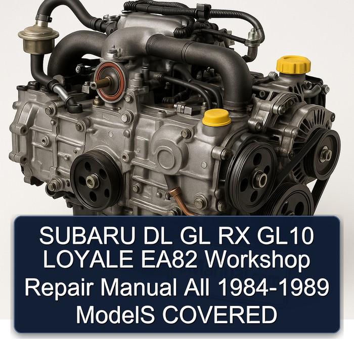 Manual de Reparación Subaru DL, GL, RX, GL10 Loyale EA82 (1984-1989)