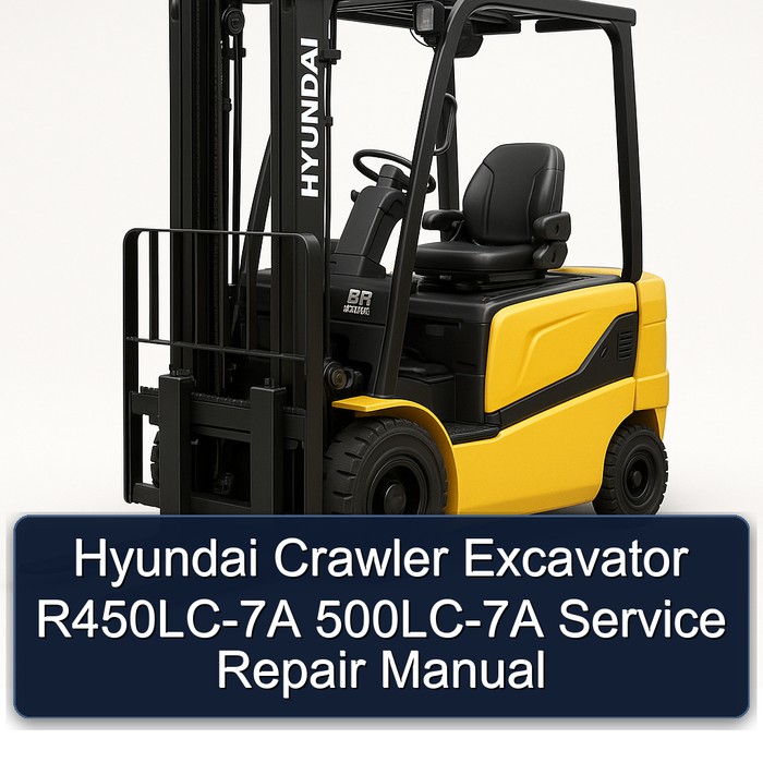 Hyundai Crawler Excavator R450LC-7A 500LC-7A Service Repair Manual