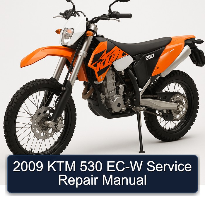 2009 KTM 530 EC-W Manual de servicio y reparación