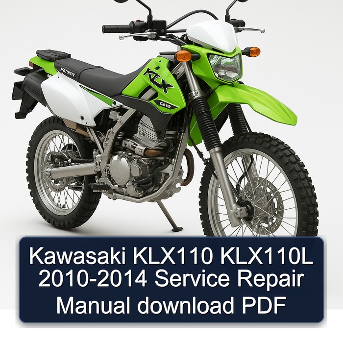 Kawasaki KLX110 KLX110L 2010-2014 Manual de servicio y reparación download PDF