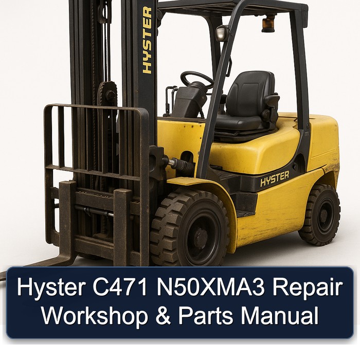 Hyster C471 N50XMA3 Reparaturhandbuch und Ersatzteilliste