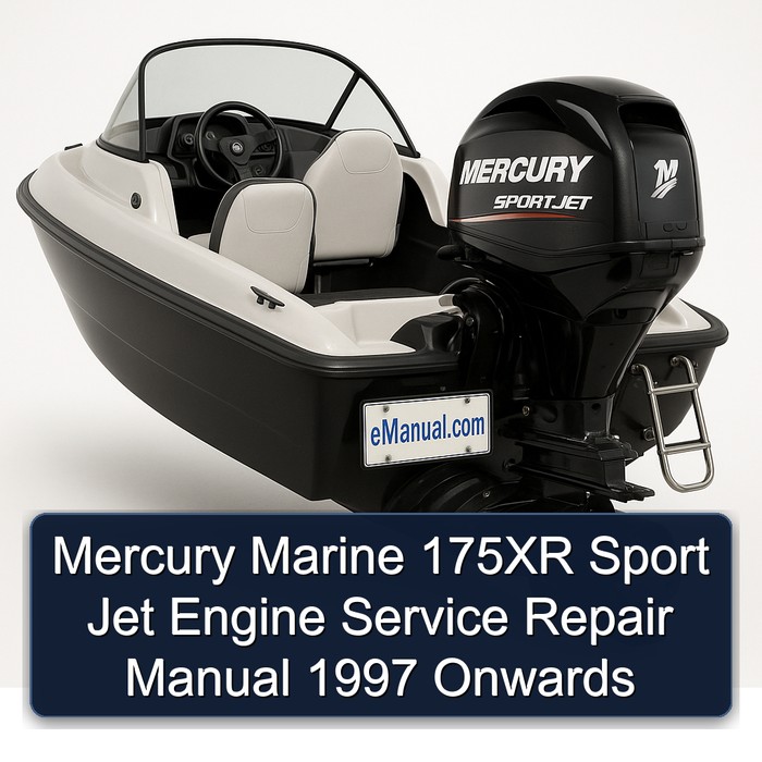 Mercury Marine 175XR Sport Jet Engine Manual de servicio y reparación 1997 Onwards