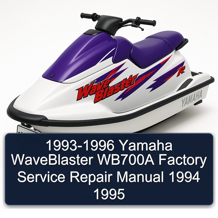 1993-1996 Yamaha WaveBlaster WB700A Factory Manual de servicio y reparación 1994 1995