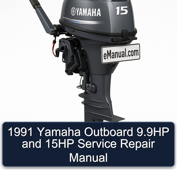 1991 Yamaha Outboard 9.9HP and 15HP Manual de servicio y reparación