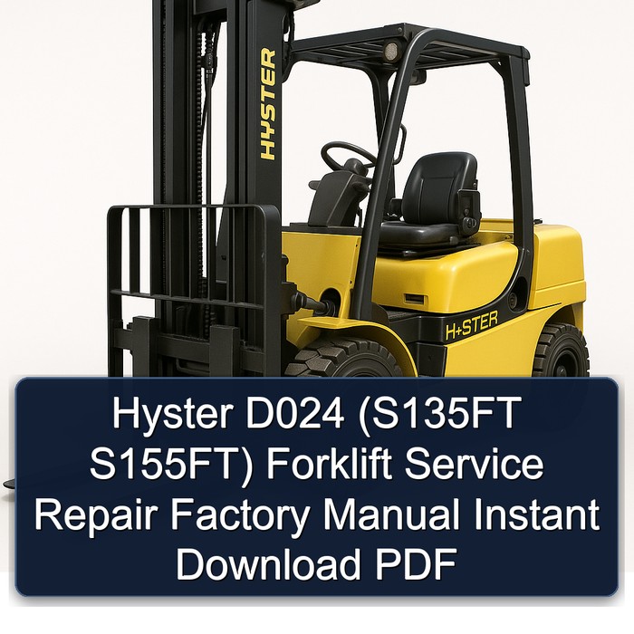Hyster D024 (S135FT / S155FT) - Werkstatt- und Reparaturhandbuch (PDF)