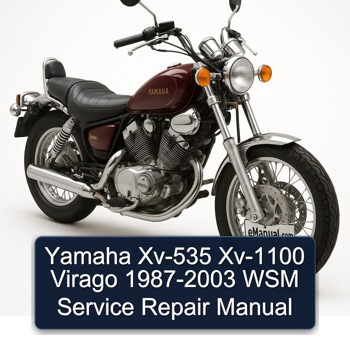Yamaha Xv-535 Xv-1100 Virago 1987-2003 WSM Service Repair Manual 