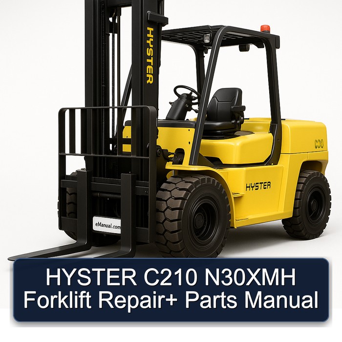 HYSTER C210 N30XMH Forklift Repair+ Parts Manual