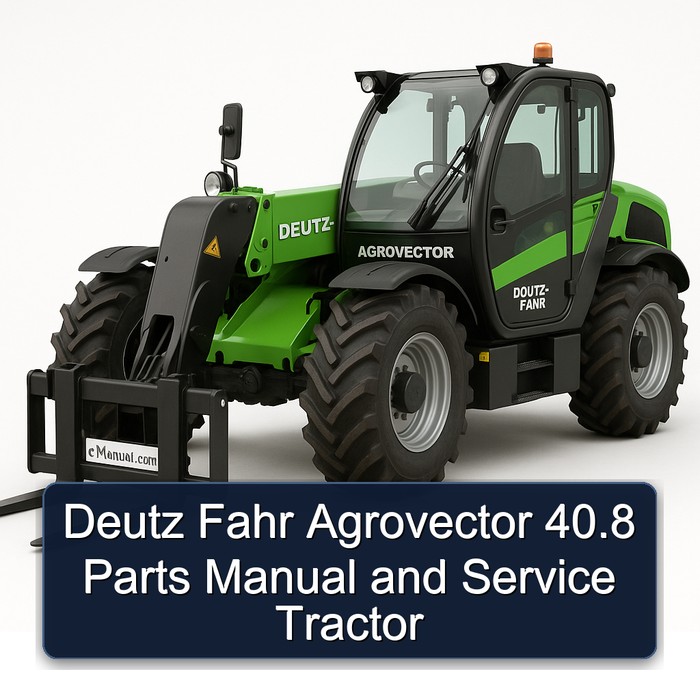 Deutz Fahr Agrovector 40.8 Parts Manual and Service Tractor