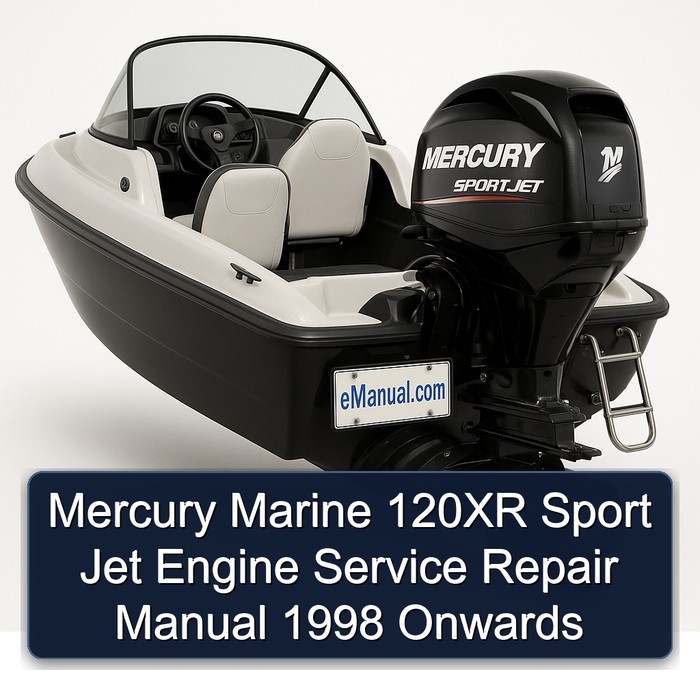Mercury Marine 120XR Sport Jet Engine Manual de servicio y reparación 1998 Onwards