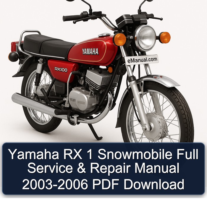 Yamaha RX 1 Snowmobile Full Service & Repair Manual 2003-2006 PDF Download