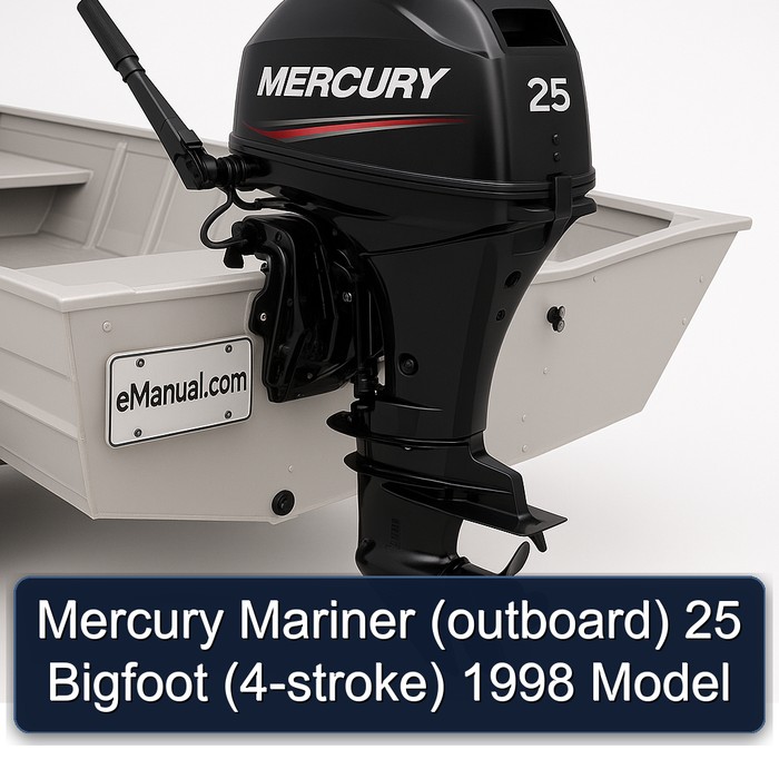 Mercury Mariner (outboard) 25 Bigfoot (4-stroke) 1998 Model