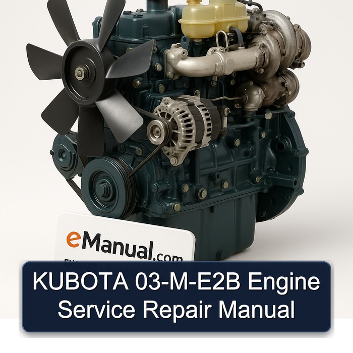 Kubota 03-M-E2B Motor: Service- und Reparaturhandbuch