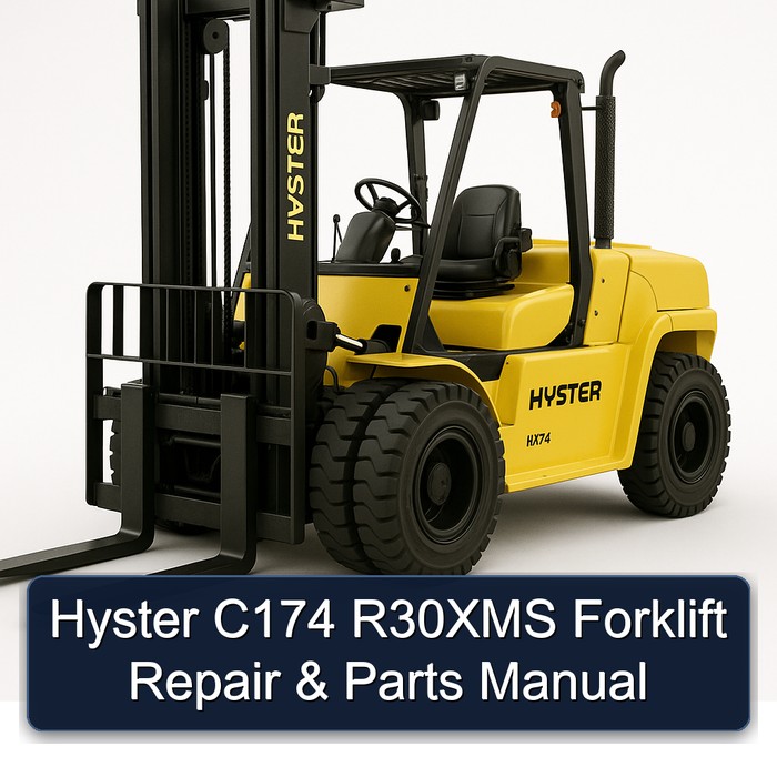 Hyster C174 R30XMS Forklift Repair & Parts Manual