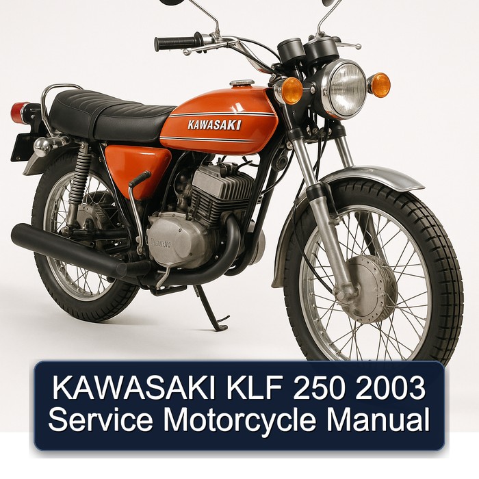 KAWASAKI KLF 250 2003 Service Motorcycle Manual