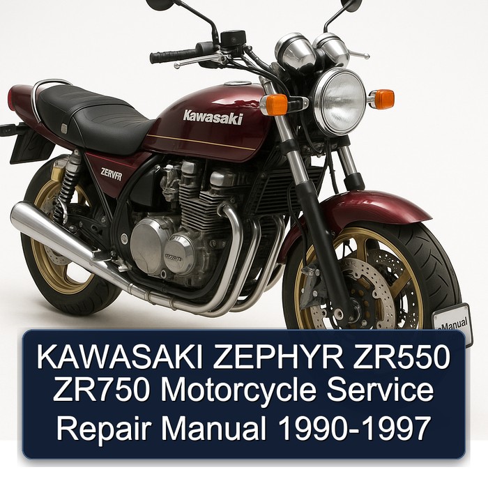 KAWASAKI ZEPHYR ZR550 ZR750 Motorcycle Manual de servicio y reparación 1990-1997
