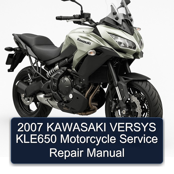 2007 KAWASAKI VERSYS KLE650 Motorcycle Manual de servicio y reparación