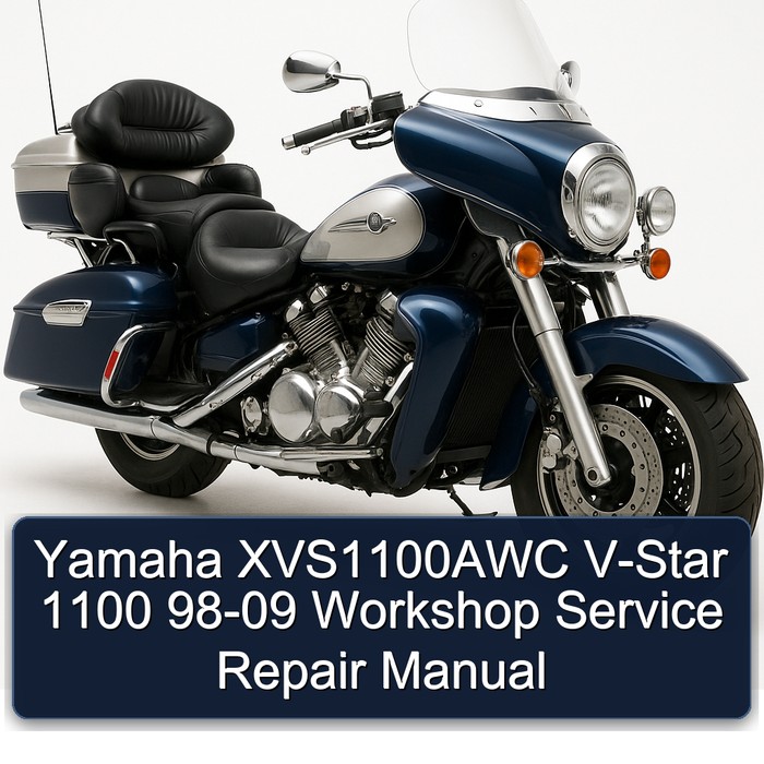 Yamaha XVS1100AWC V-Star 1100 98-09 Workshop Service Repair Manual PDF Download