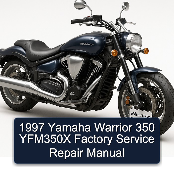 1997 Yamaha Warrior 350 YFM350X Factory Manual de servicio y reparación