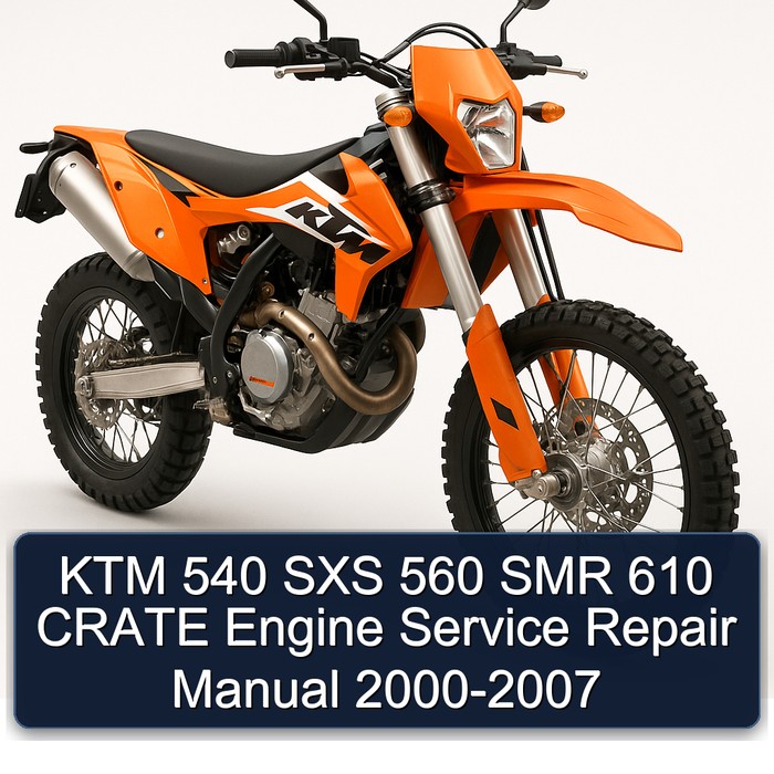 KTM 540 SXS 560 SMR 610 CRATE Engine Manual de servicio y reparación 2000-2007