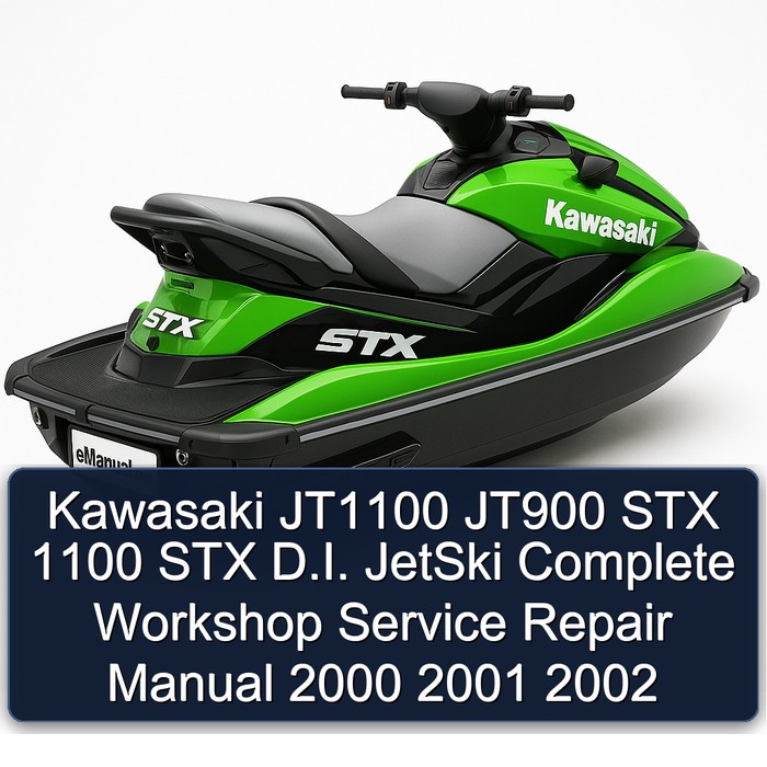 Kawasaki JT1100 JT900 STX 1100 STX D.I. JetSki Complete Workshop Service Repair Manual 2000 2001 2002