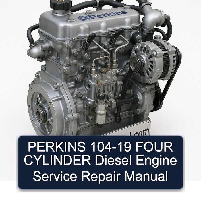 Manual de Reparación y Servicio del Motor Diesel Perkins 104-19 de Cuatro Cilindros