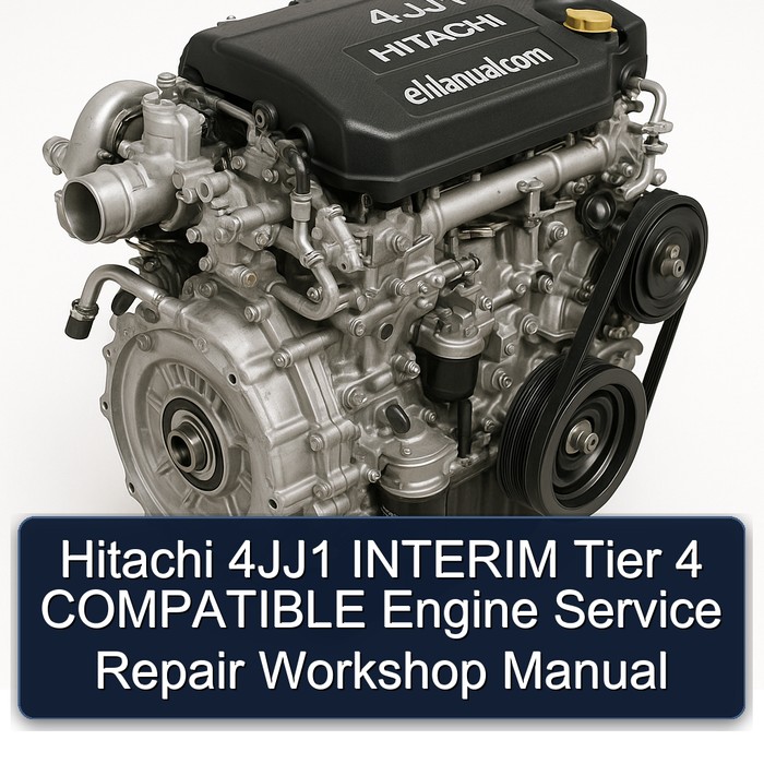 Hitachi 4JJ1 INTERIM Tier 4 COMPATIBLE Engine Service Repair Workshop Manual