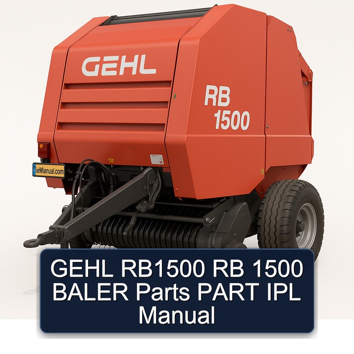 GEHL RB1500 RB 1500 BALER Parts PART IPL Manual 