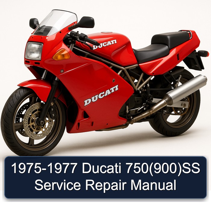 1975-1977 Ducati 750(900)SS Manual de servicio y reparación