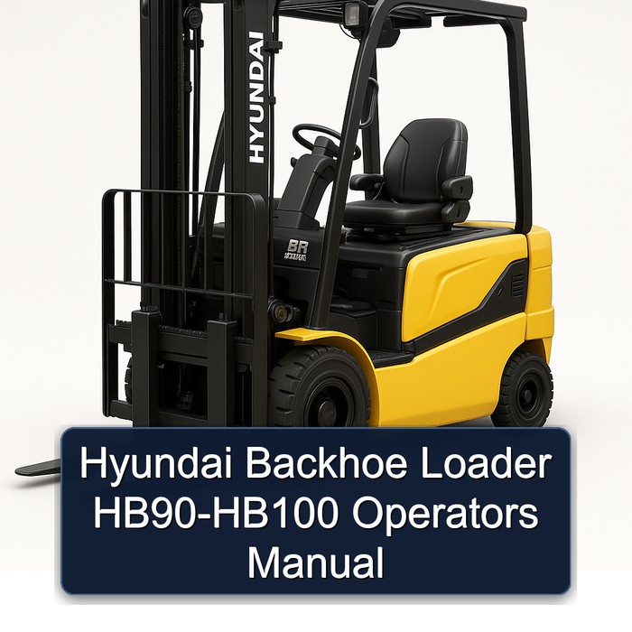 Hyundai Backhoe Loader HB90-HB100 Operators Manual 