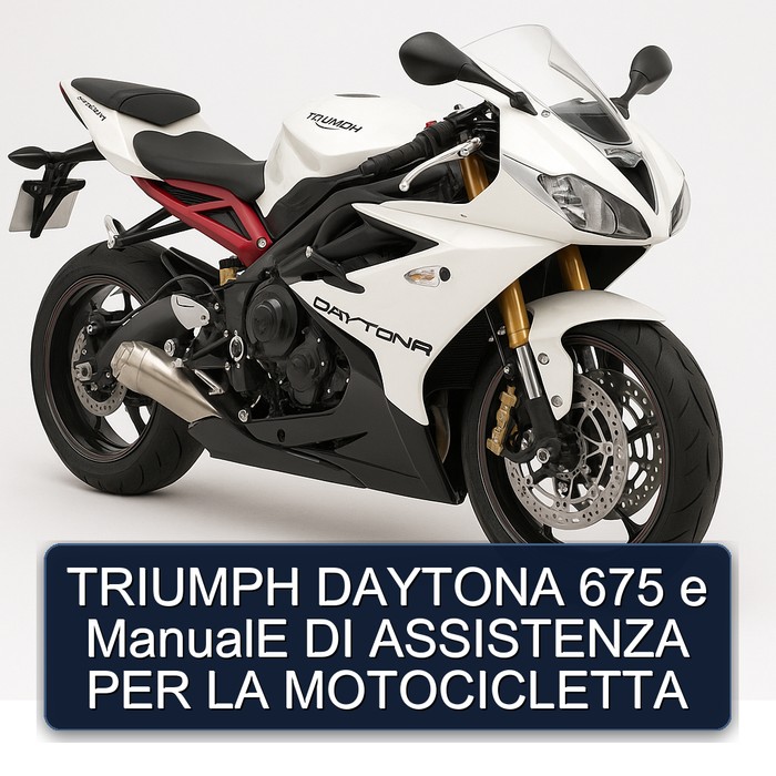 TRIUMPH DAYTONA 675 e ManualE DI ASSISTENZA PER LA MOTOCICLETTA