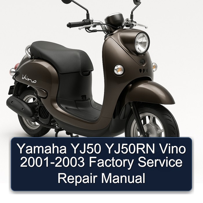 Yamaha YJ50 YJ50RN Vino 2001-2003 Factory Manual de servicio y reparación