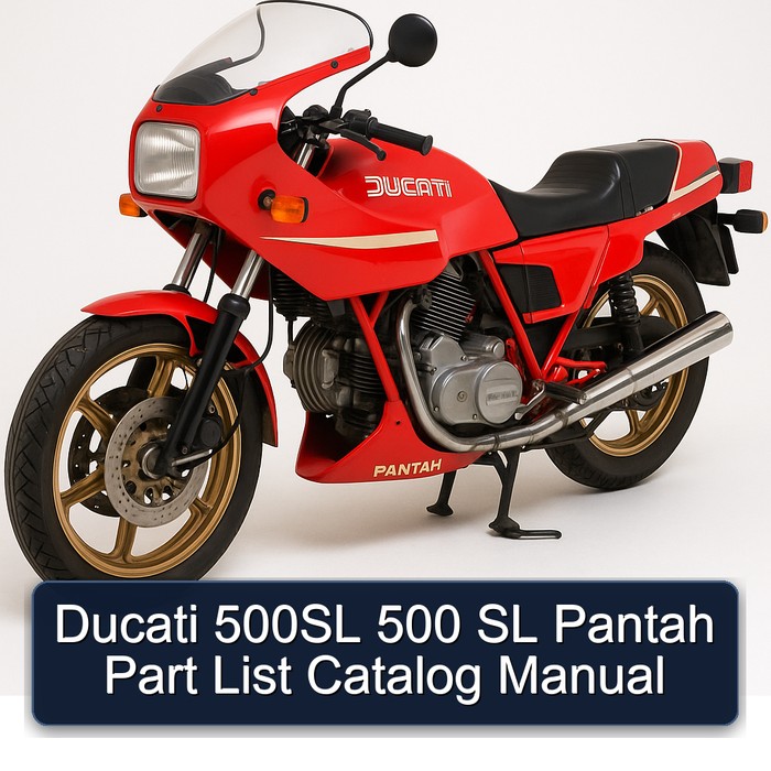 Ducati 500SL 500 SL Pantah Part List Catalog Manual