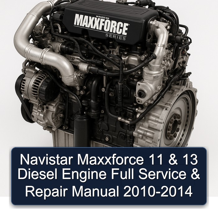 Manual de Servicio y Reparación Completo para Motores Diésel Navistar Maxxforce 11 & 13 (2010-2014)