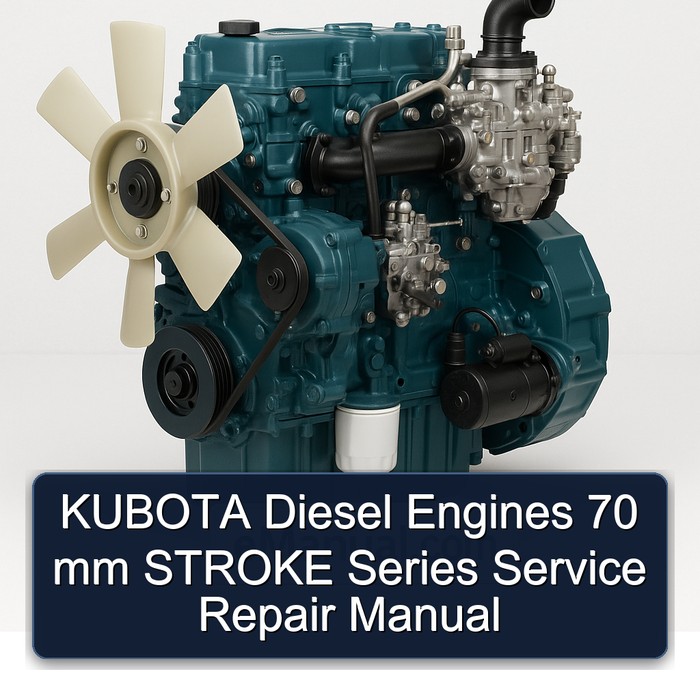 KUBOTA Diesel Engines 70 mm STROKE Series Manual de servicio y reparación