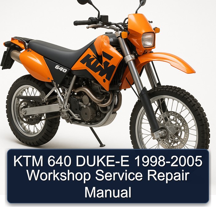 KTM 640 DUKE-E 1998-2005 Workshop Manual de servicio y reparación