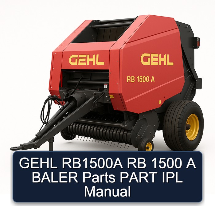 GEHL RB1500A RB 1500 A BALER Parts PART IPL Manual 