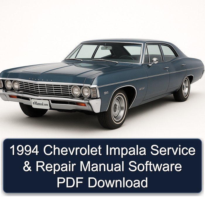 1994 Chevrolet Impala Manual de servicio y reparación Software PDF Download