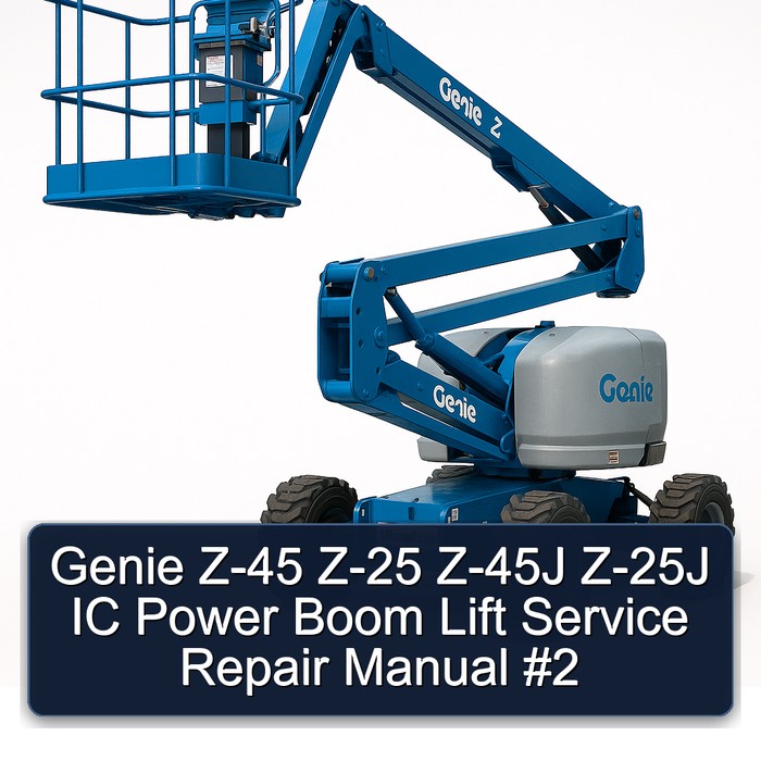 Genie Z-45 Z-25 Z-45J Z-25J IC Power Boom Lift Service Repair Manual #2 