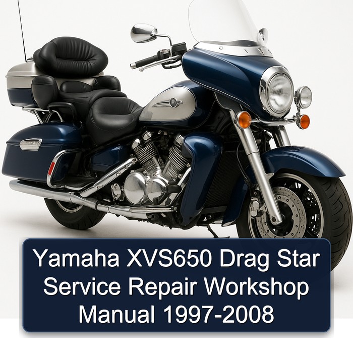 Yamaha XVS650 Drag Star Service Repair Workshop Manual 1997-2008