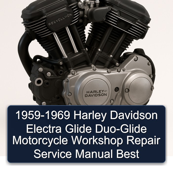 Manual de Reparación del Taller para Harley Davidson Electra Glide Duo-Glide 1959-1969