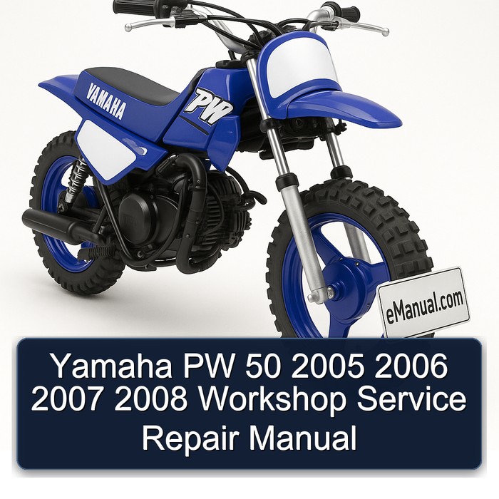 Yamaha PW 50 2005 2006 2007 2008 Workshop Manual de servicio y reparación